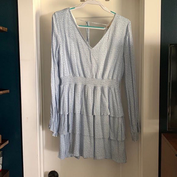 Adorable Subtle Leopard Print Tiered Dress - Picture 1 of 4